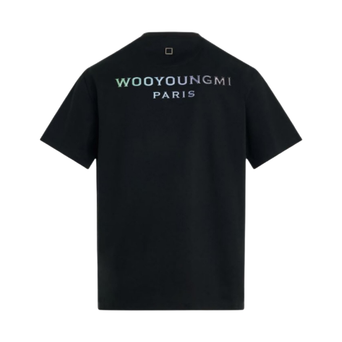 M241TS08708B (W) Wooyoungmi Gradient Embossed Back Logo T-Shirt Black - 24SS