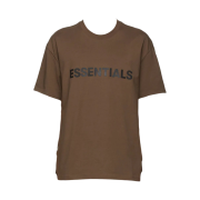 Essentials 3D Silicon Applique Boxy T-Shirt Brown/Rain Drum - Ssense Exclusive