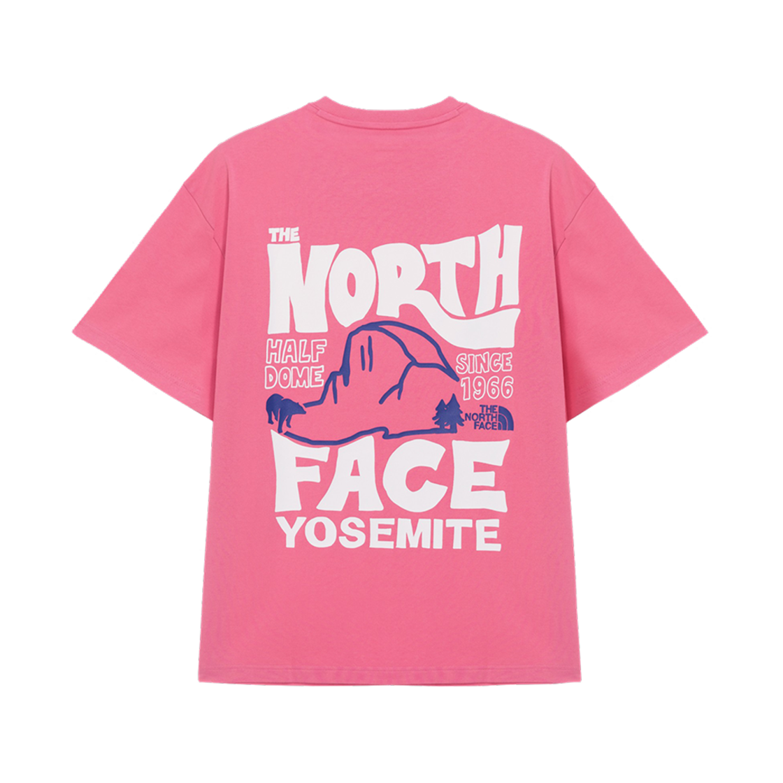 NT7UR07M The North Face Half Dome S/S Round T-Shirt Rose Pink - 25SS
