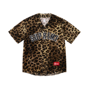 Supreme Velvet Baseball Jersey Leopard - 25SS