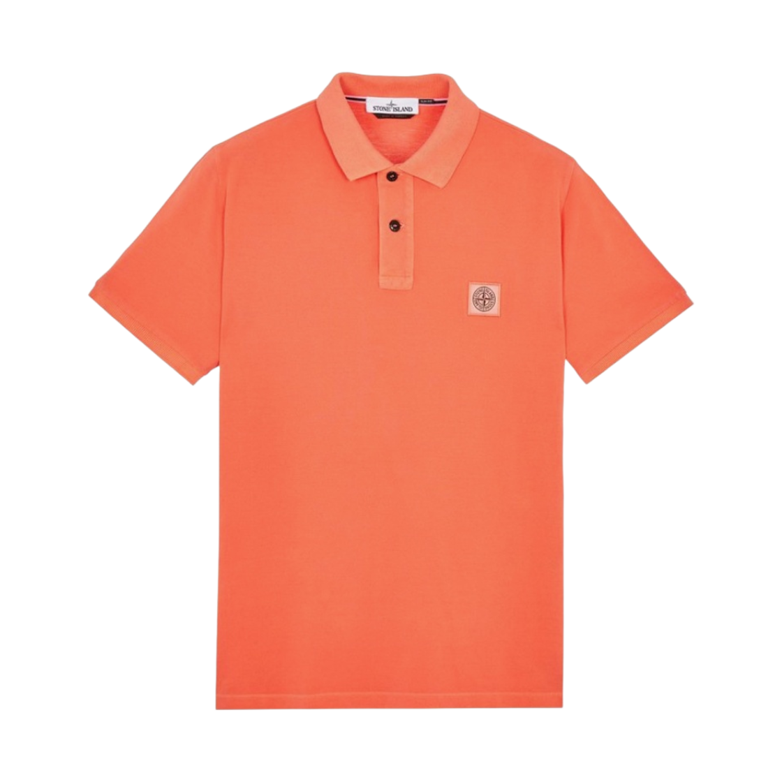 스톤 아일랜드 22S67 피그먼트 다이드 폴로 셔츠 오렌지 - 22SS(Stone Island 22S67 Pigment Dyed Polo Shirt Orange - 22SS) - 1