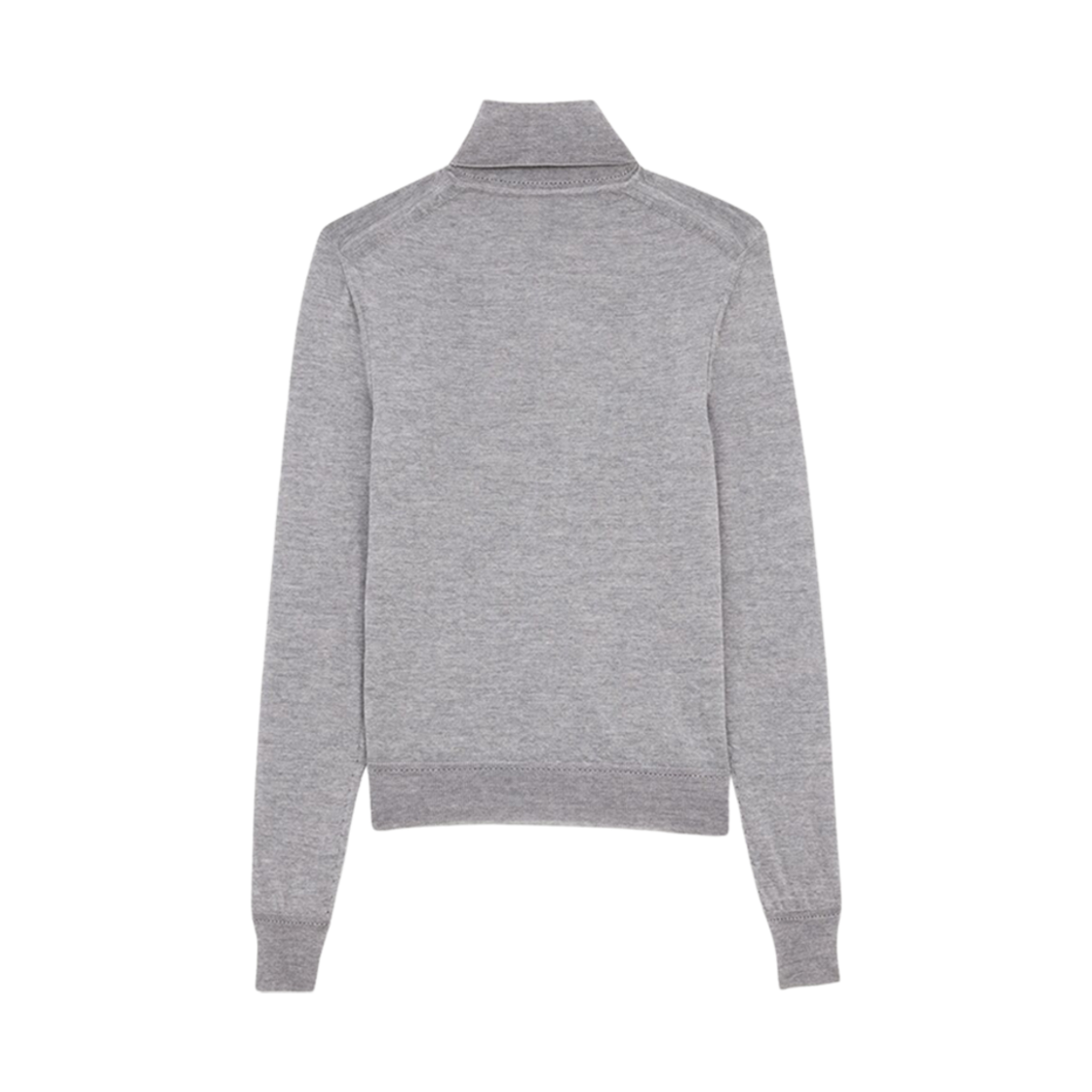 (W) 생로랑 카산드라 터틀넥 스웨터 울 그리 신((W) Saint Laurent Cassandre Turtleneck Sweater In Wool Gris Chine) - 2