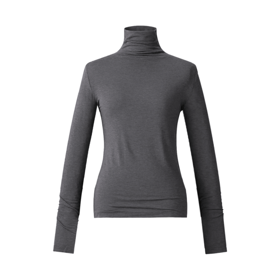 471601-07 / 485825-07 / 478954-07 (W) Uniqlo C Heattech Cashmere Blend Turtle Neck Long Sleeve T-Shirt Extra Warm Gray - JP