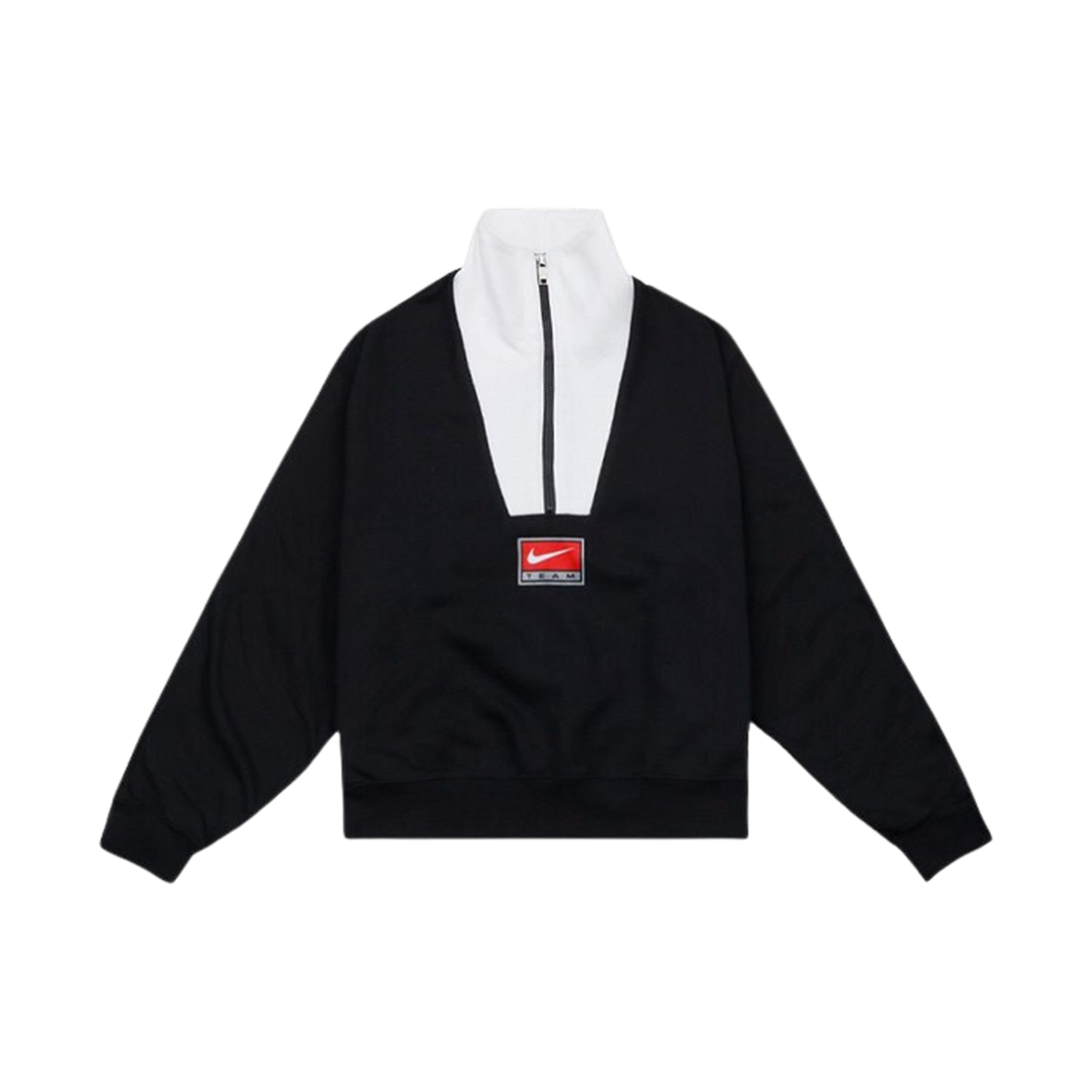 DQ6944-010 (W) Nike NSW Team Fleece Half Zip Top Black