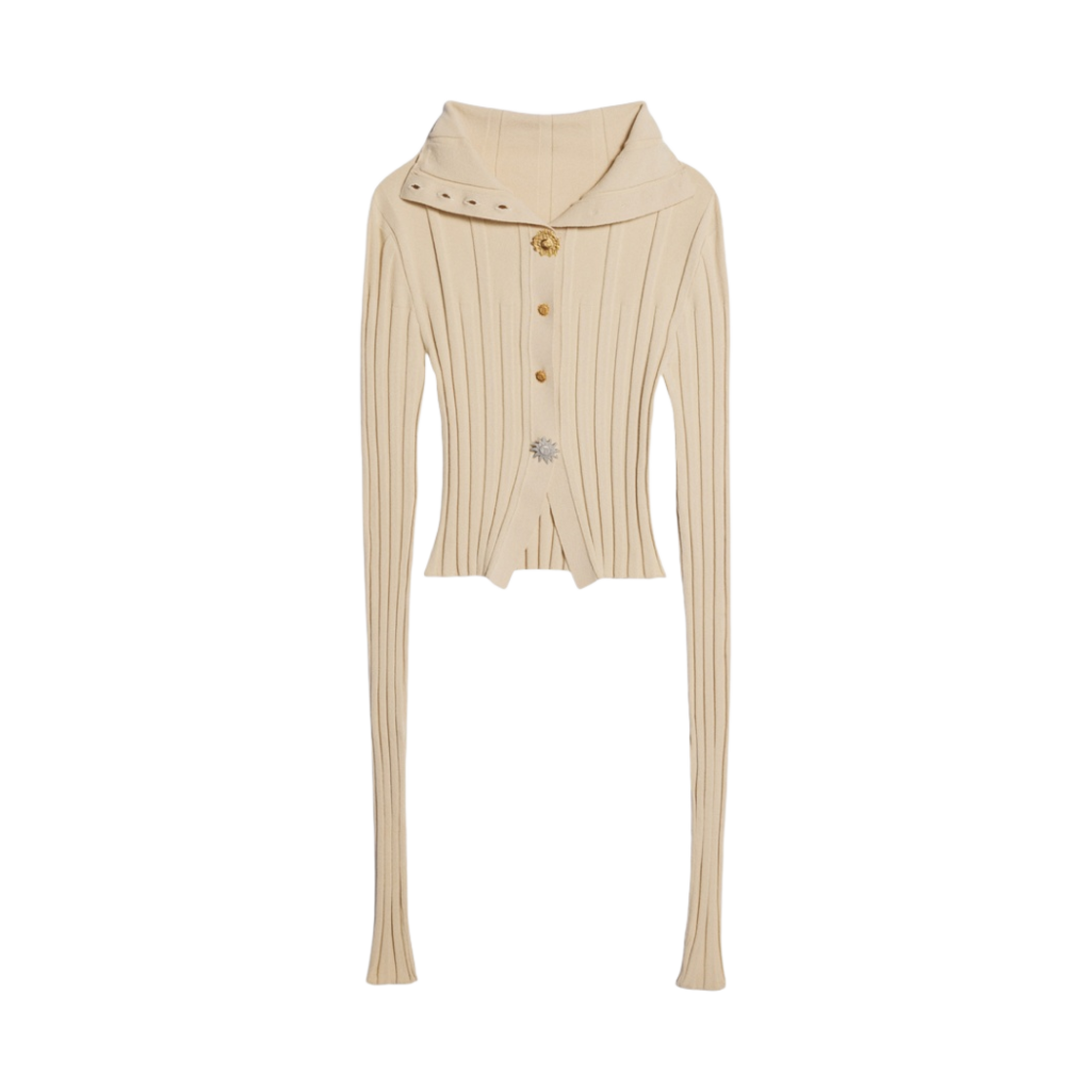 (W) 자크뮈스 르 가디건 반도 선 참 가디건 베이지((W) Jacquemus Le Cardigan Bando Sun Charm Cardigan Beige) - 1