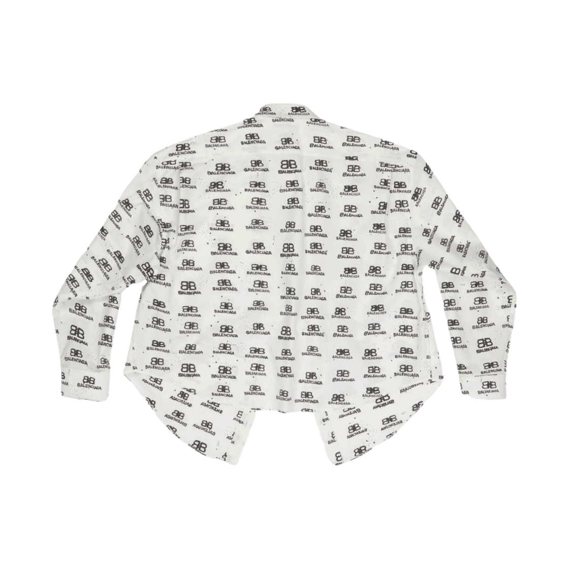 (W) 발렌시아가 핸드 드로운 BB 아이콘 스윙 셔츠 화이트((W) Balenciaga Hand Drawn BB Icon Swing Shirt White) - 2