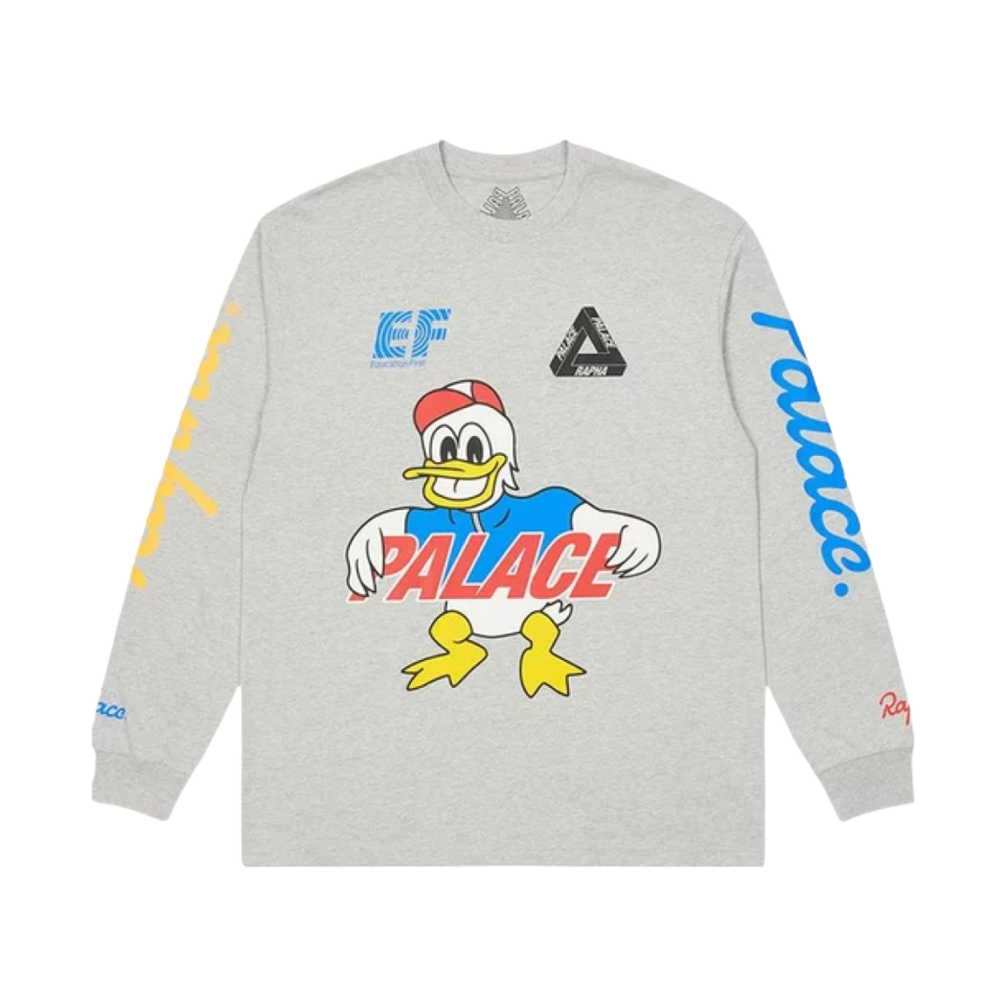 팔라스 x 라파 오프 바이크 롱슬리브 그레이 말 - 20FW(Palace x Rapha Off Bike Long Sleeve Grey Marl - 20FW) - 1