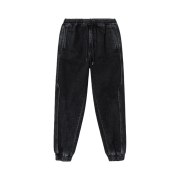 Juun.J Detail Track Jogger Denim Pants Black - 22SS