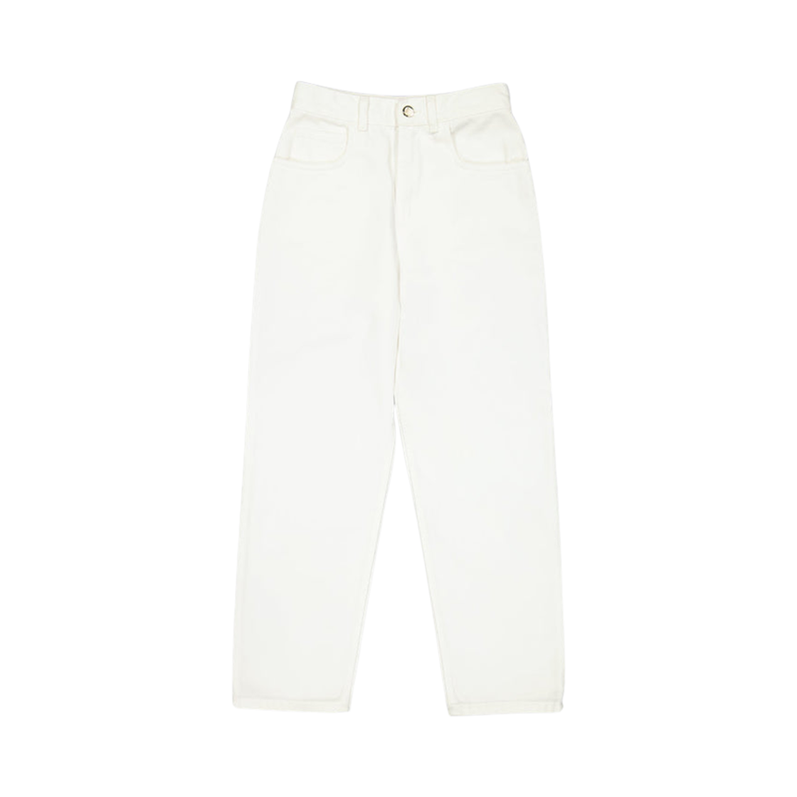 J1-093-2A00014-54A77-001 (W) Moncler Cropped Jeans White - 24SS