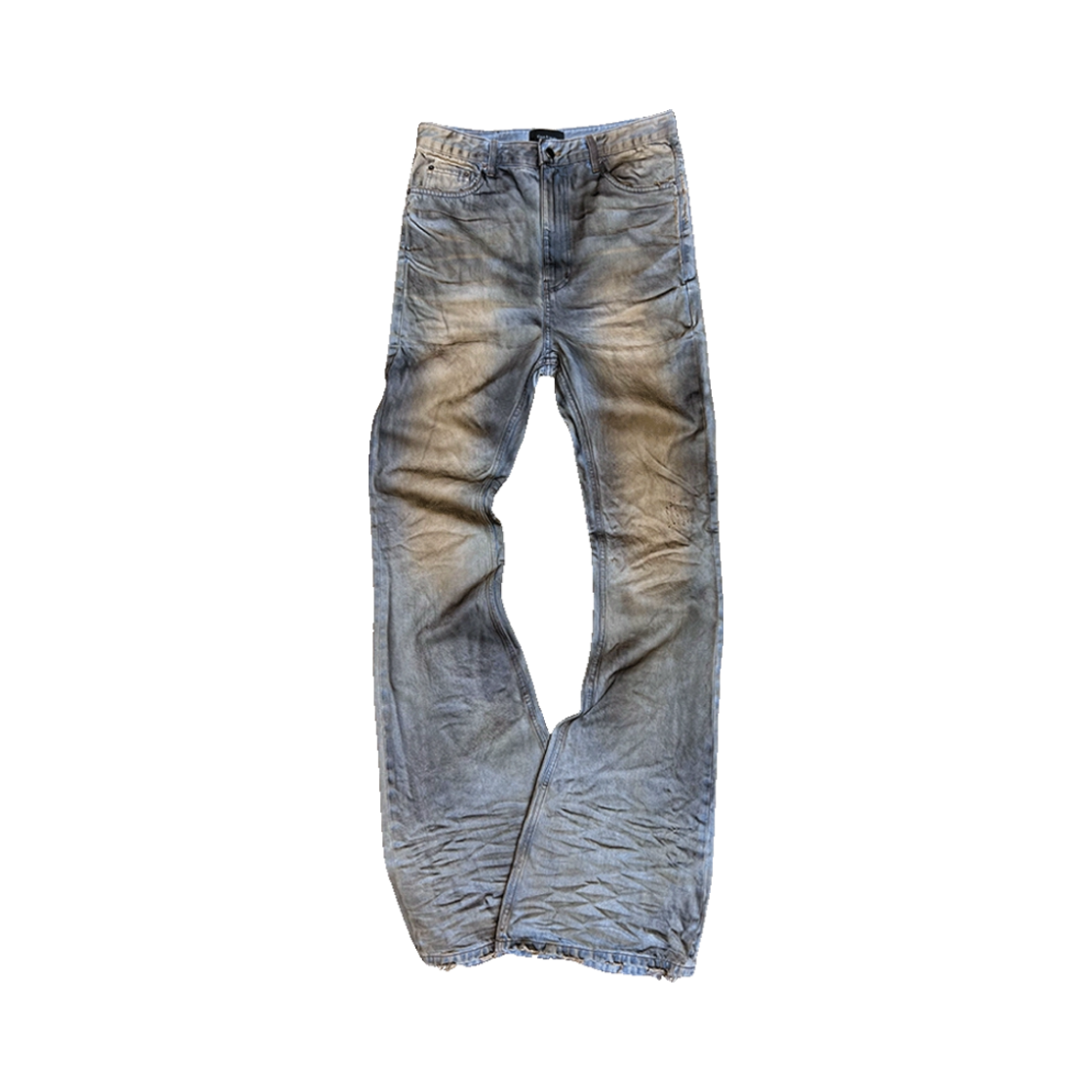 언더마이카 하드 오일 워싱 플레어 진 라이트 블루(Undermycar Hard Oil Washing Flare Jeans Light Blue) - 1