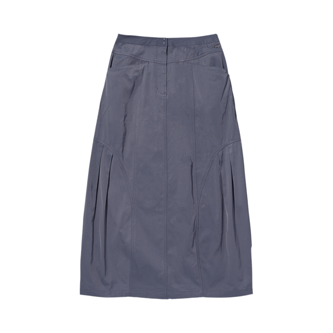 (W) 미스치프 롬버스 롱 스커트 블루 그레이((W) Mischief Rhombus Long Skirt Blue Grey)