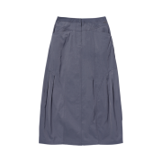 (W) Mischief Rhombus Long Skirt Blue Grey