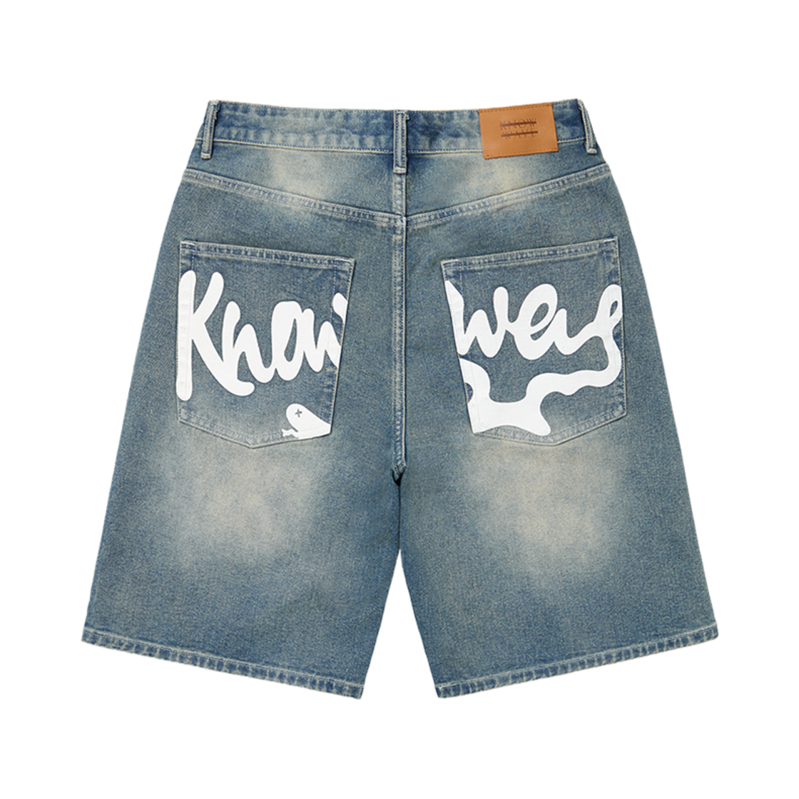 KNB25001LBL Knowwave Snake Bermuda Pants Light Blue