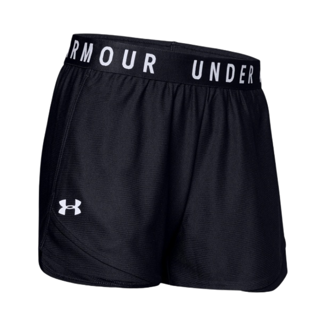 (W) 언더아머 UA 플레이 업 3.0 쇼츠 블랙 화이트((W) Under Armour UA Play Up 3.0 Shorts Black White)