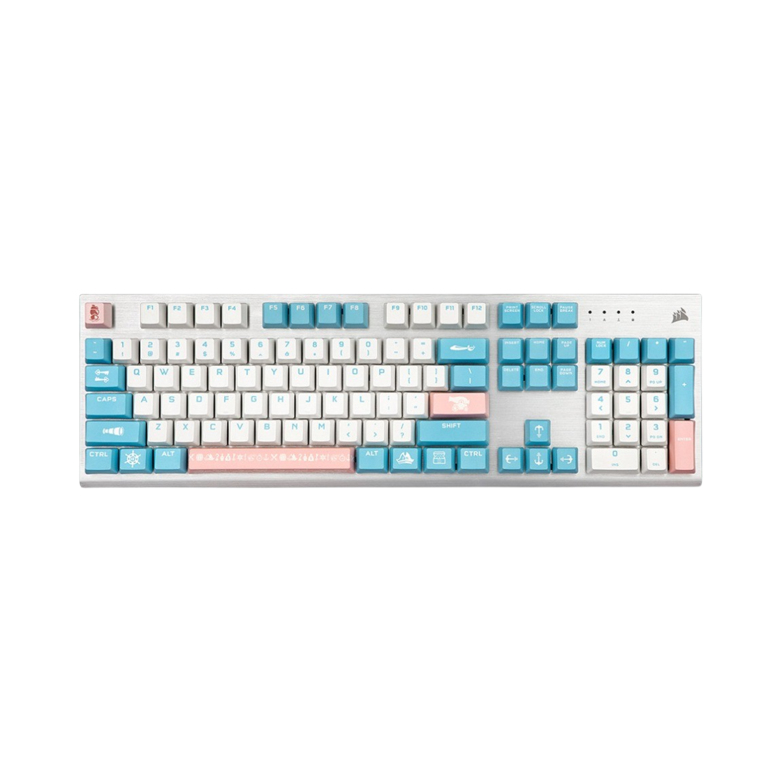 커세어 K60 RGB 프로 스위트 스카이 영문 자판 (국내 정식 발매 제품)(Corsair K60 RGB Pro Sweet Sky English Layout (Korean Ver.)) - 1