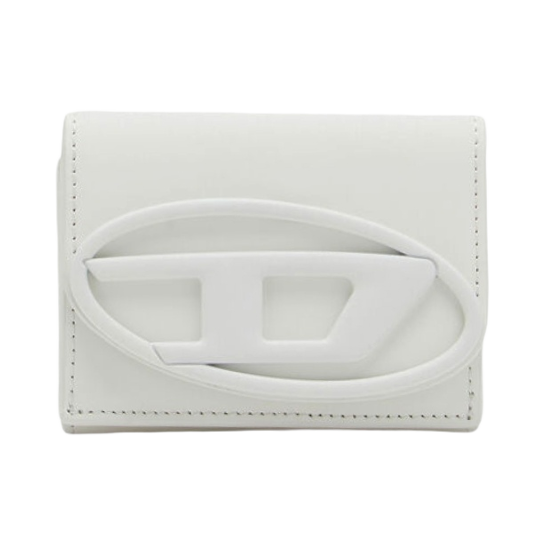 X09887P6248-T1003 Diesel 1DR Tri-Fold Coin XS li Wallet White