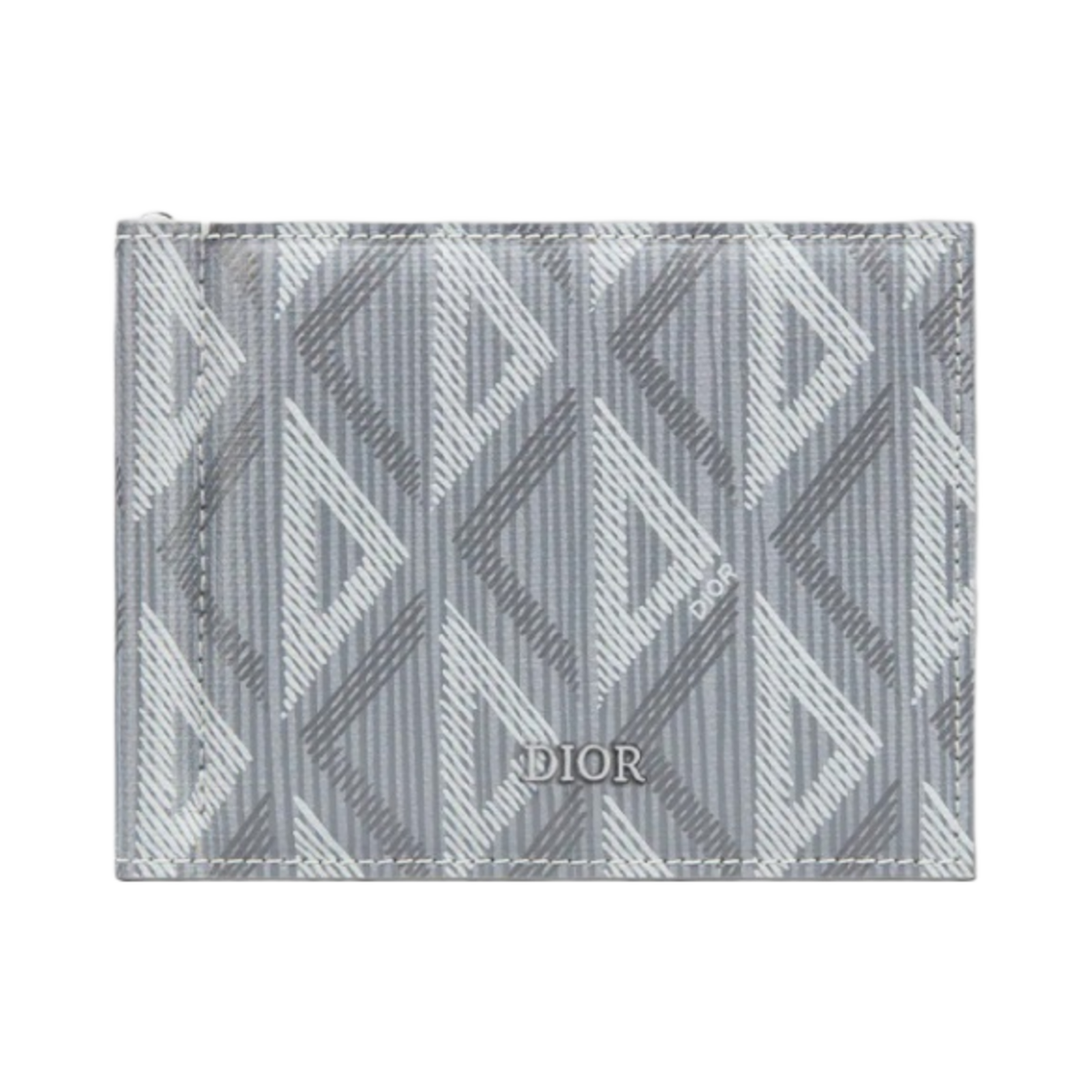 디올 빌 클립 지갑 CD 다이아몬드 캔버스 그레이(Dior Wallet with Bill Clip CD Diamond Canvas Grey) - 1