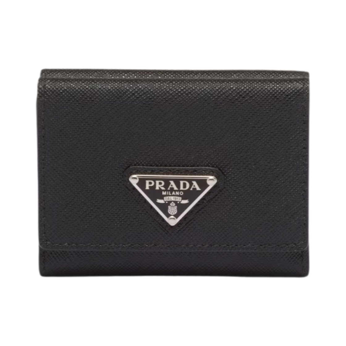 2MH042-QHH-F0002 Prada Small Saffiano Leather Wallet Black