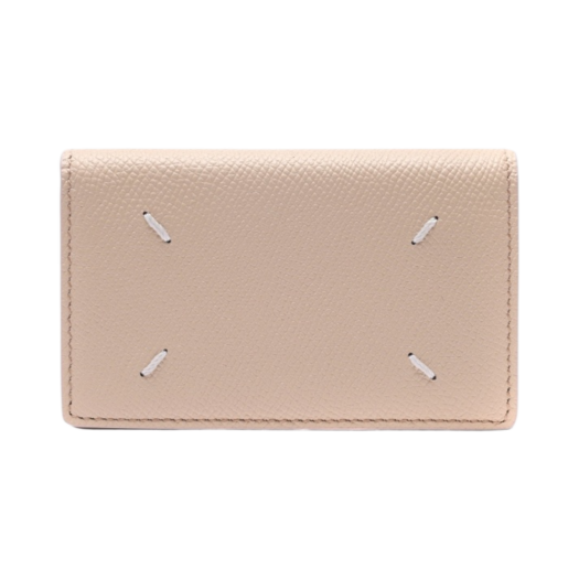 Maison Margiela Leather Business Card Holder Beige
