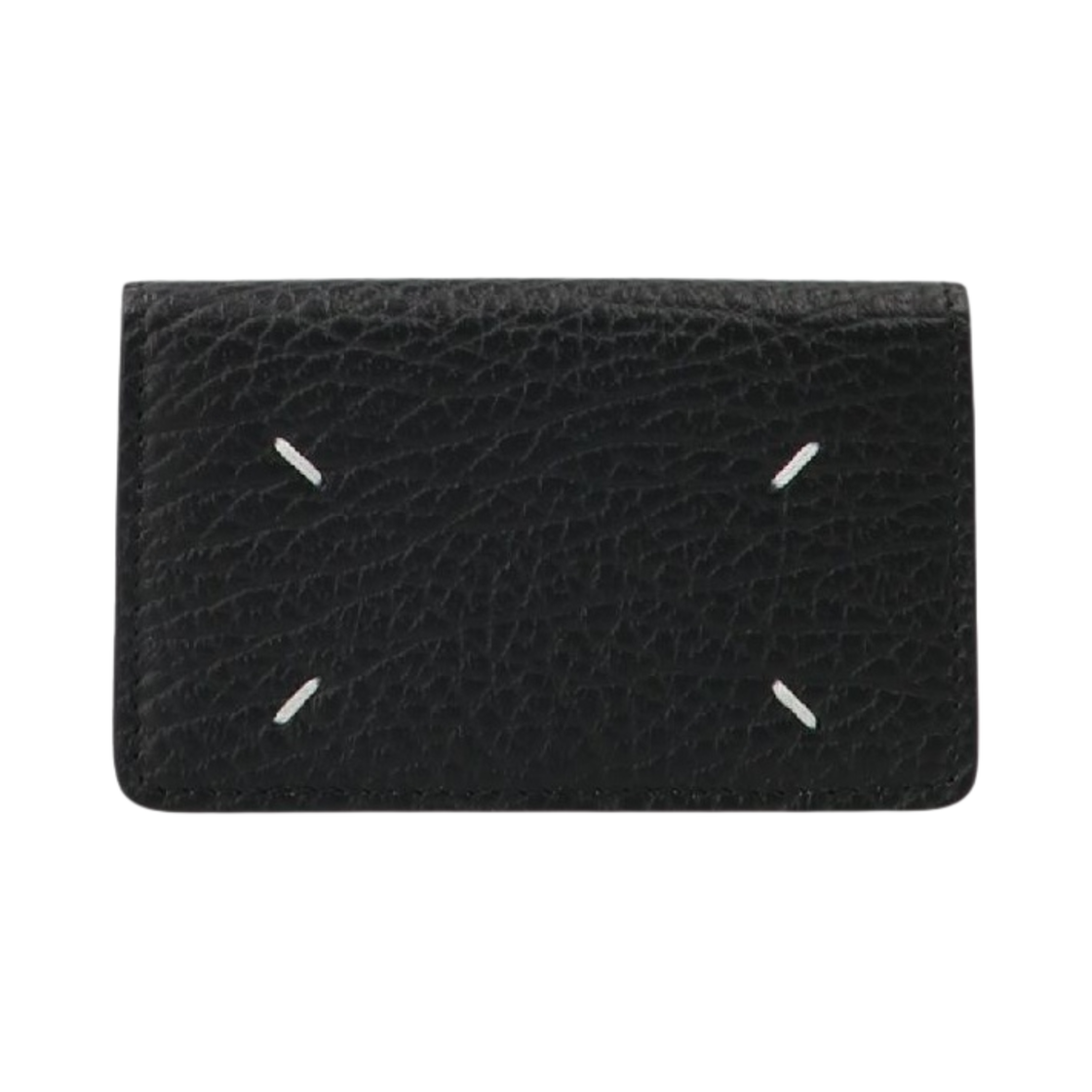 메종 마르지엘라 스티치 레더 플랩 카드 홀더 블랙(Maison Margiela Stitch Leather Flap Card Holder Black)