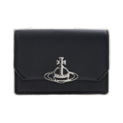 Vivienne Westwood Grain Leather Business Card Holder Black