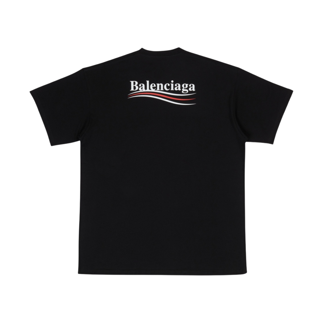 발렌시아가 폴리티컬 캠페인 티셔츠 레귤러 핏 블랙(Balenciaga Political Campaign T-Shirt Regular Fit Black) - 2