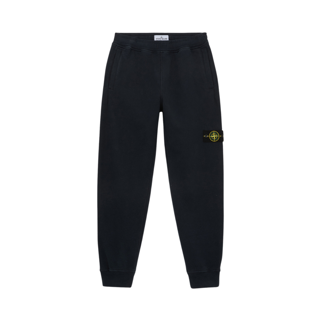 811560920-V0020 Stone Island 60920 Brushed Organic Cotton Fleece Jogger Pants with Pockets Navy Blue - 24FW
