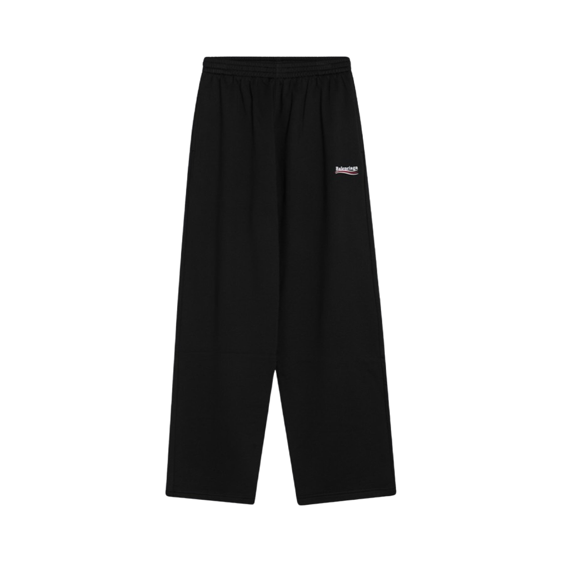 818517TRVE21089 Balenciaga Logo Embroidered Track Pants Black