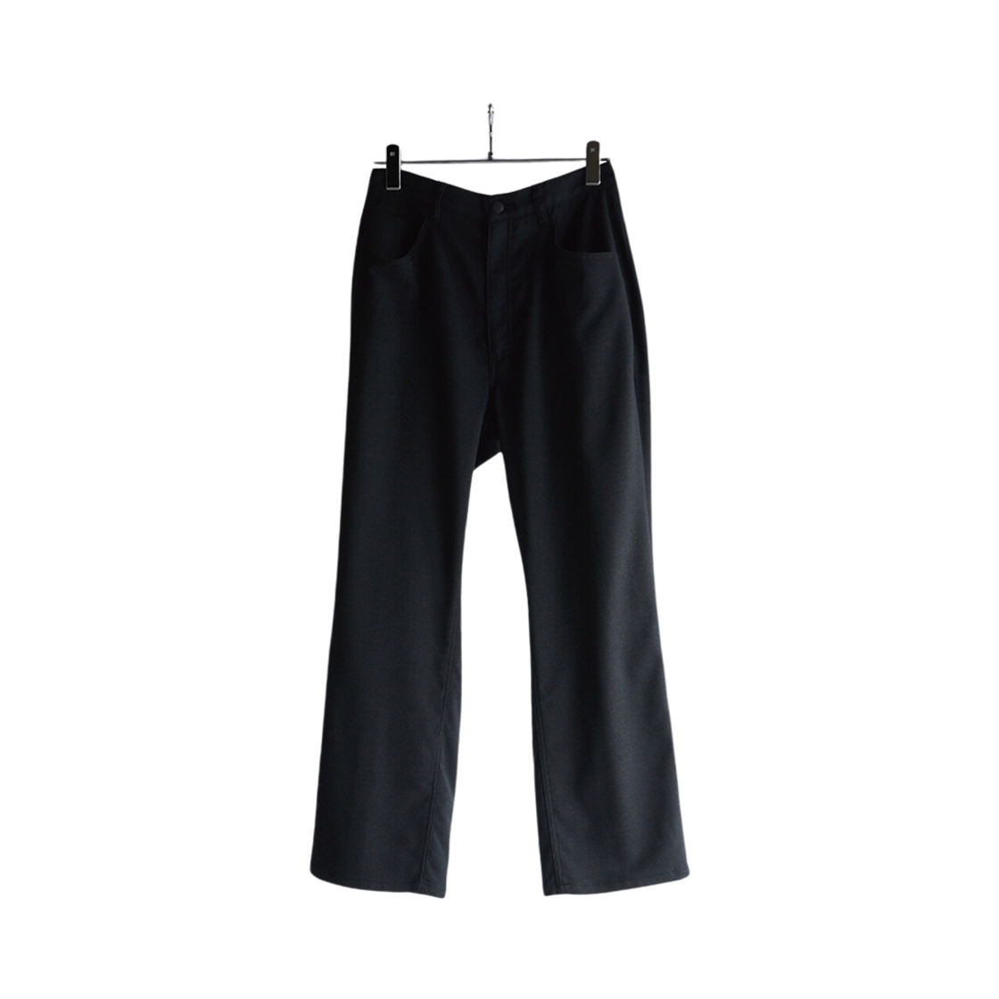 ANC-PT37 Ancellm P/R Straight Pants Black