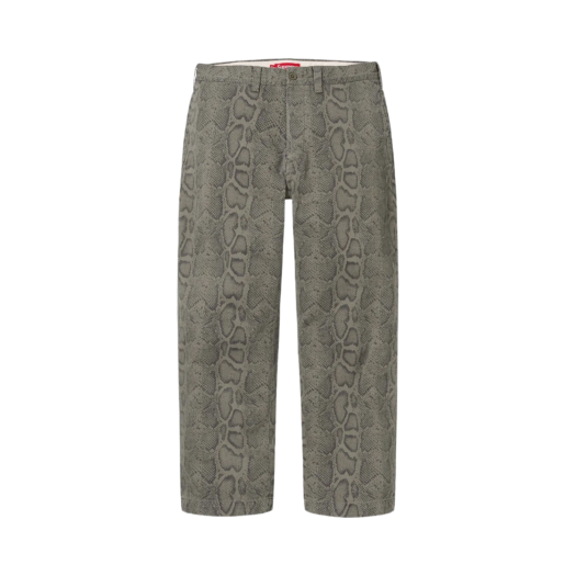パンツ Supreme Snake Print Chino Pant Olive 30 Supreme Snake Print Chino Pant Olive Men's - SS24 - US