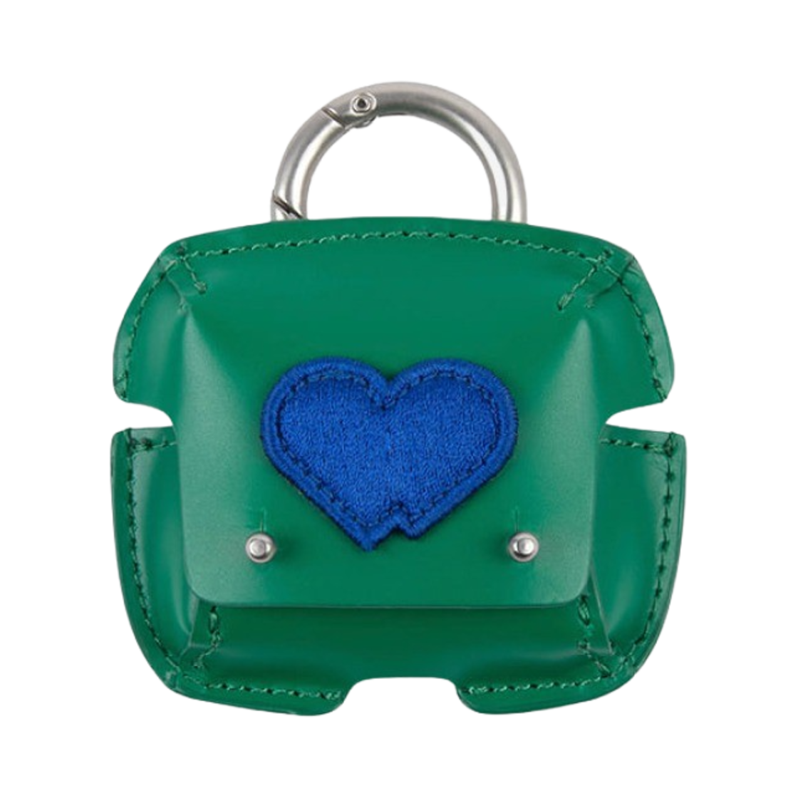 아더에러 트윈 하트 에어팟 레더 케이스 그린(Ader Error Twin Heart AirPods Leather Case Green)
