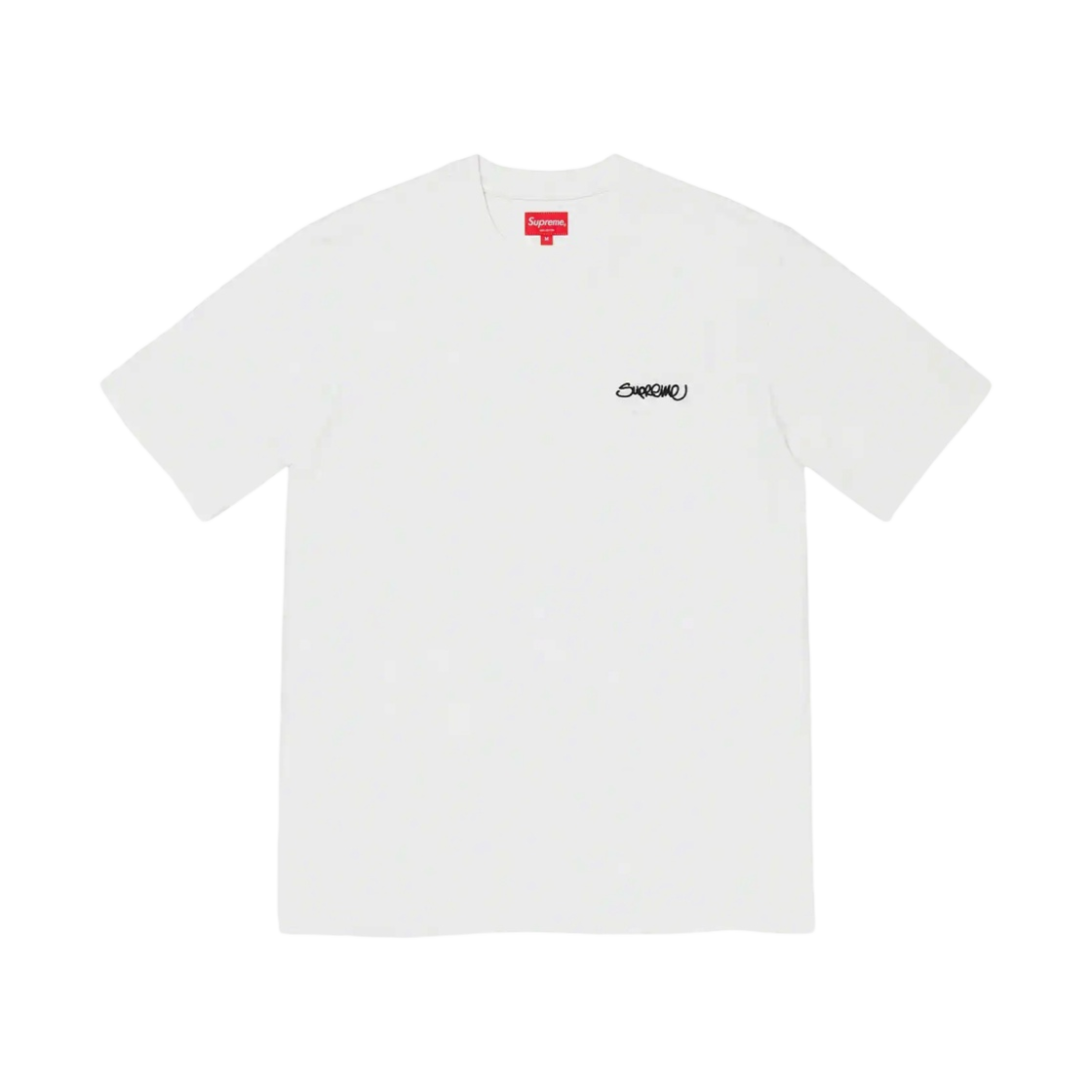 슈프림 워시드 핸드스타일 숏슬리브 탑 화이트 - 22SS(Supreme Washed Handstyle S/S Top White - 22SS) - 1