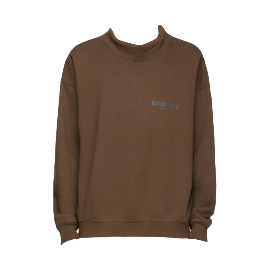 에센셜 풀오버 모크넥 스웨트셔츠 브라운/레인드럼 - 에센스 한정(Essentials Pull-Over Mockneck Sweatshirt Brown/Rain Drum - Ssense Exclusive) - 1