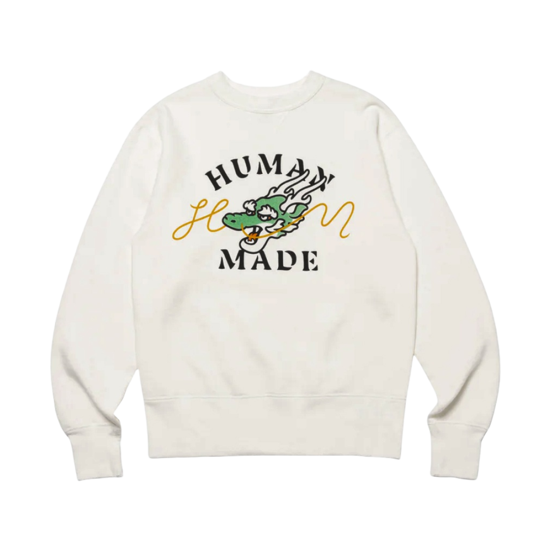 휴먼 메이드 드래곤 스웨트셔츠 #1 화이트(Human Made Dragon Sweatshirt #1 White)