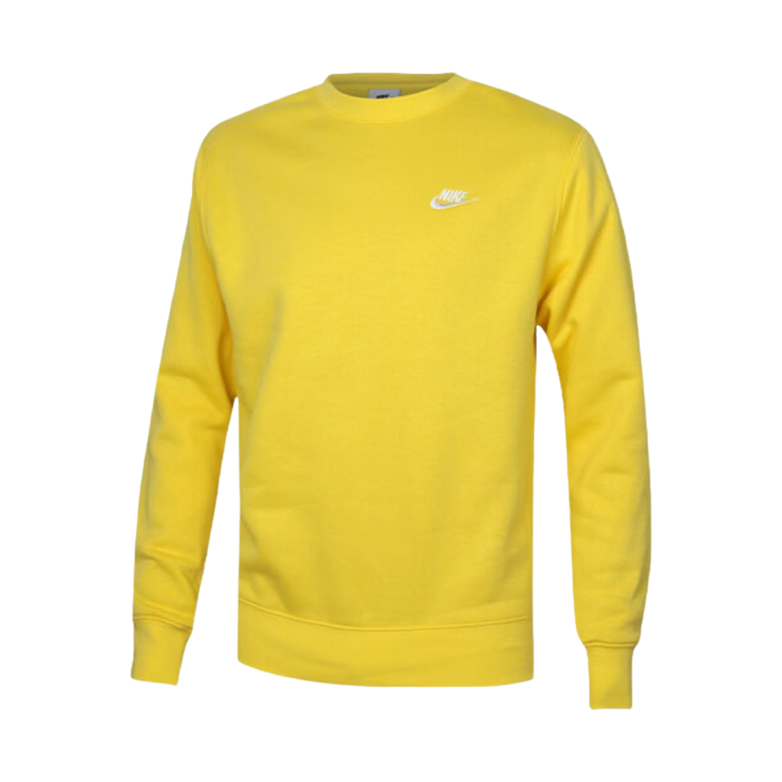 나이키 NSW 클럽 플리스 크루 스웨트셔츠 옐로우 - US/EU(Nike NSW Club Fleece Crew Sweatshirt Yellow - US/EU) - 1