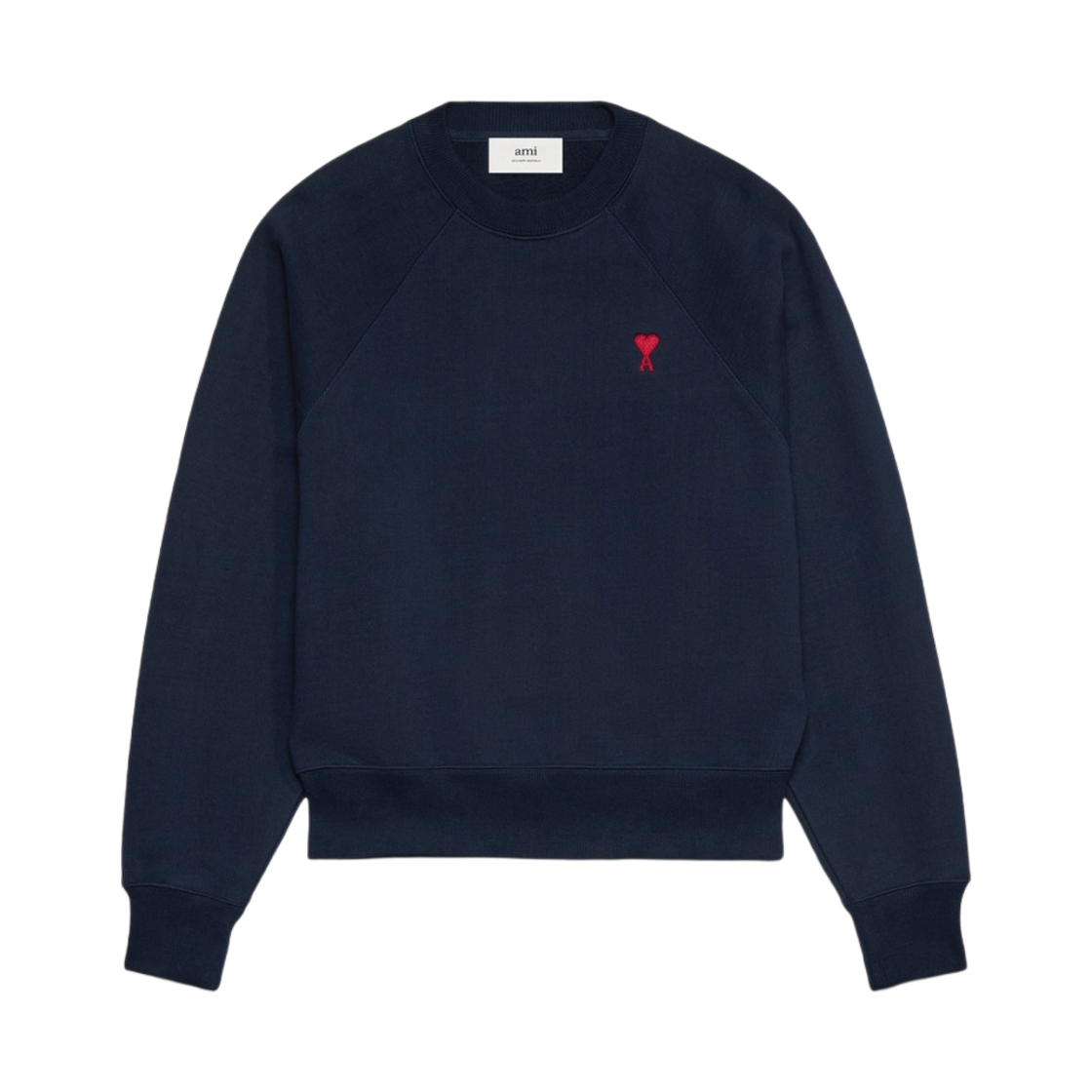 아미 스몰 하트 로고 스웨트셔츠 나이트 블루(AMI de Coeur Sweatshirt Night Blue)