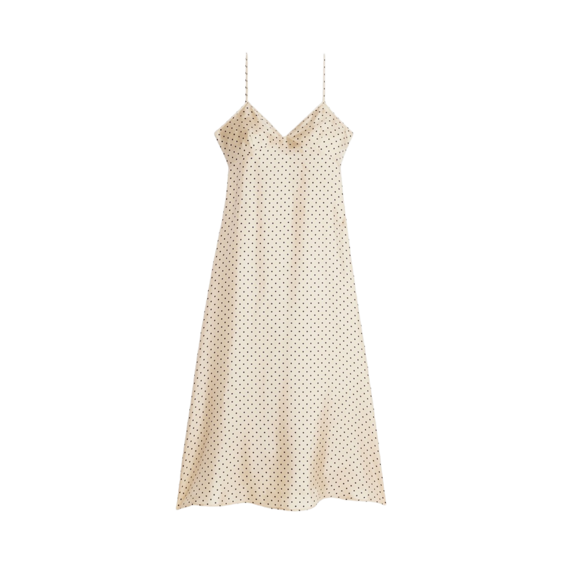 (W) 아미 브이넥 롱 드레스 바닐라 노틱 블루((W) AMI V-Neck Long Dress Vanilla Nautic Blue) - 1