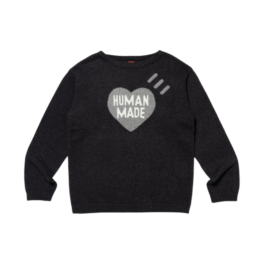 휴먼 메이드 하트 니트 스웨터 베이지 | Human Made | KREAM