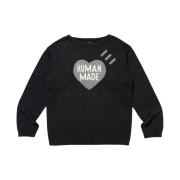 Human Made Heart Knit Sweater Black