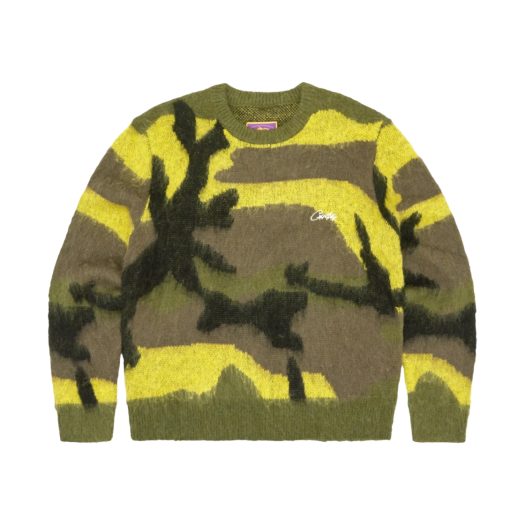 코르테이즈 모헤어 니트 스웨터 오션 카모 | Corteiz | KREAM