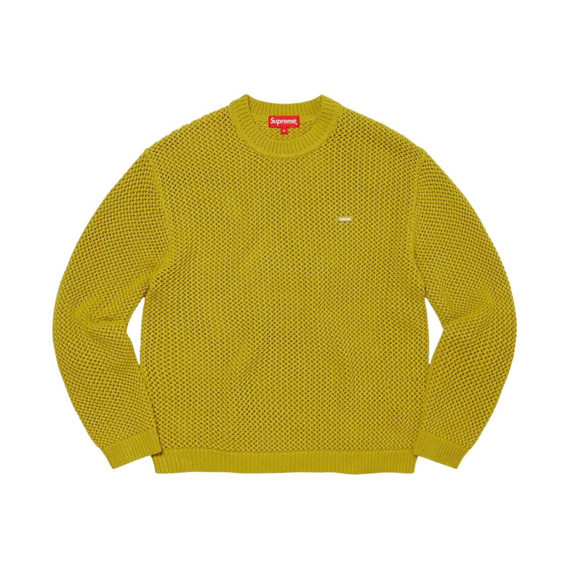 슈프림 오픈 니트 스몰 박스 스웨터 에시드 그린 - 22SS