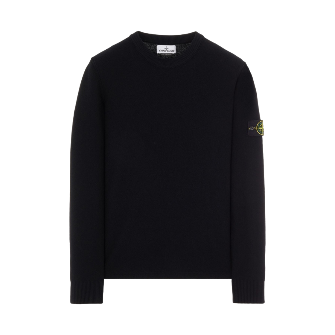 스톤 아일랜드 526A1 스트레치 울 크루넥 니트 블랙 - 22FW(Stone Island 526A1 Stretch Wool Crewneck Knit Black - 22FW) - 1