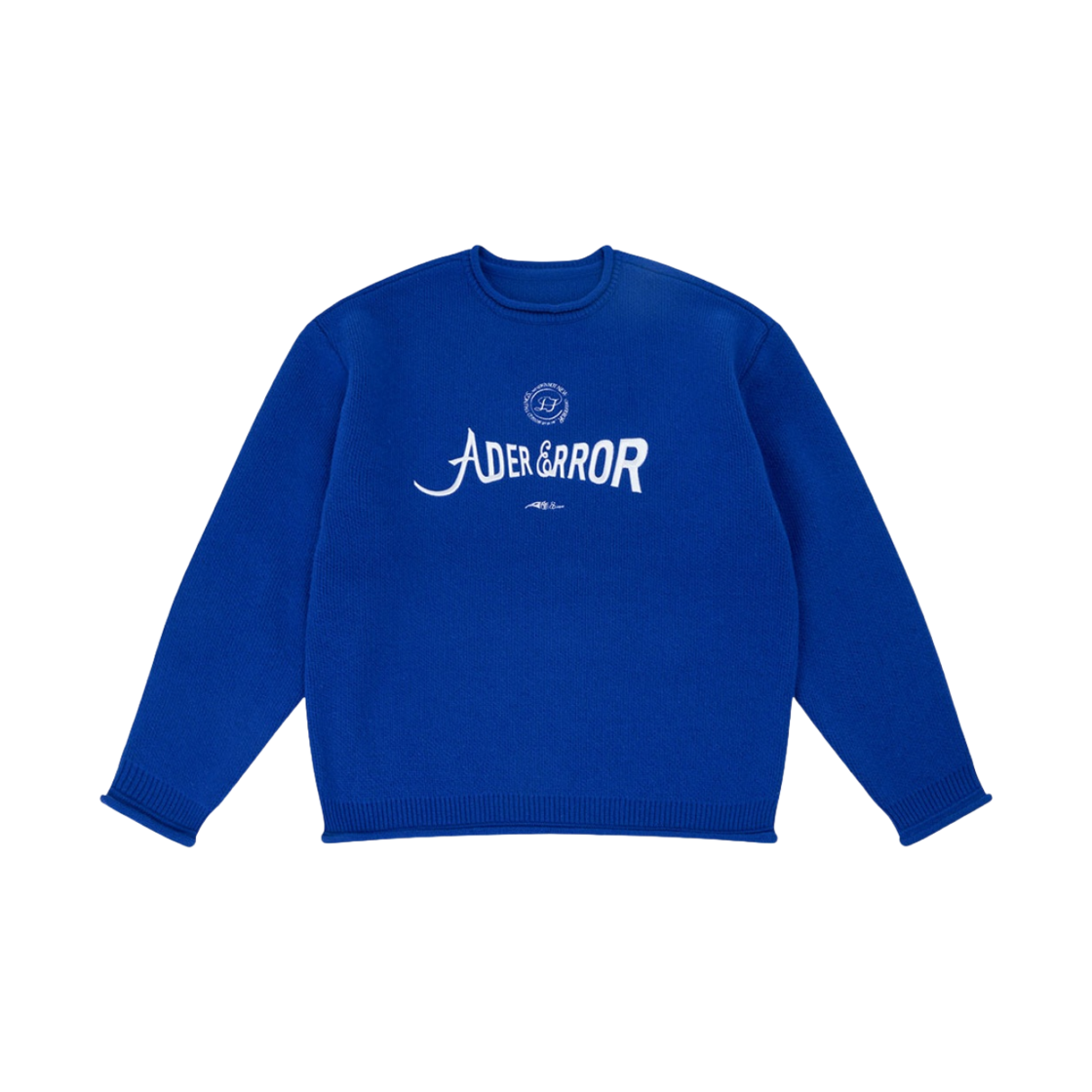 아더에러 베리프 로고 니트 Z-블루