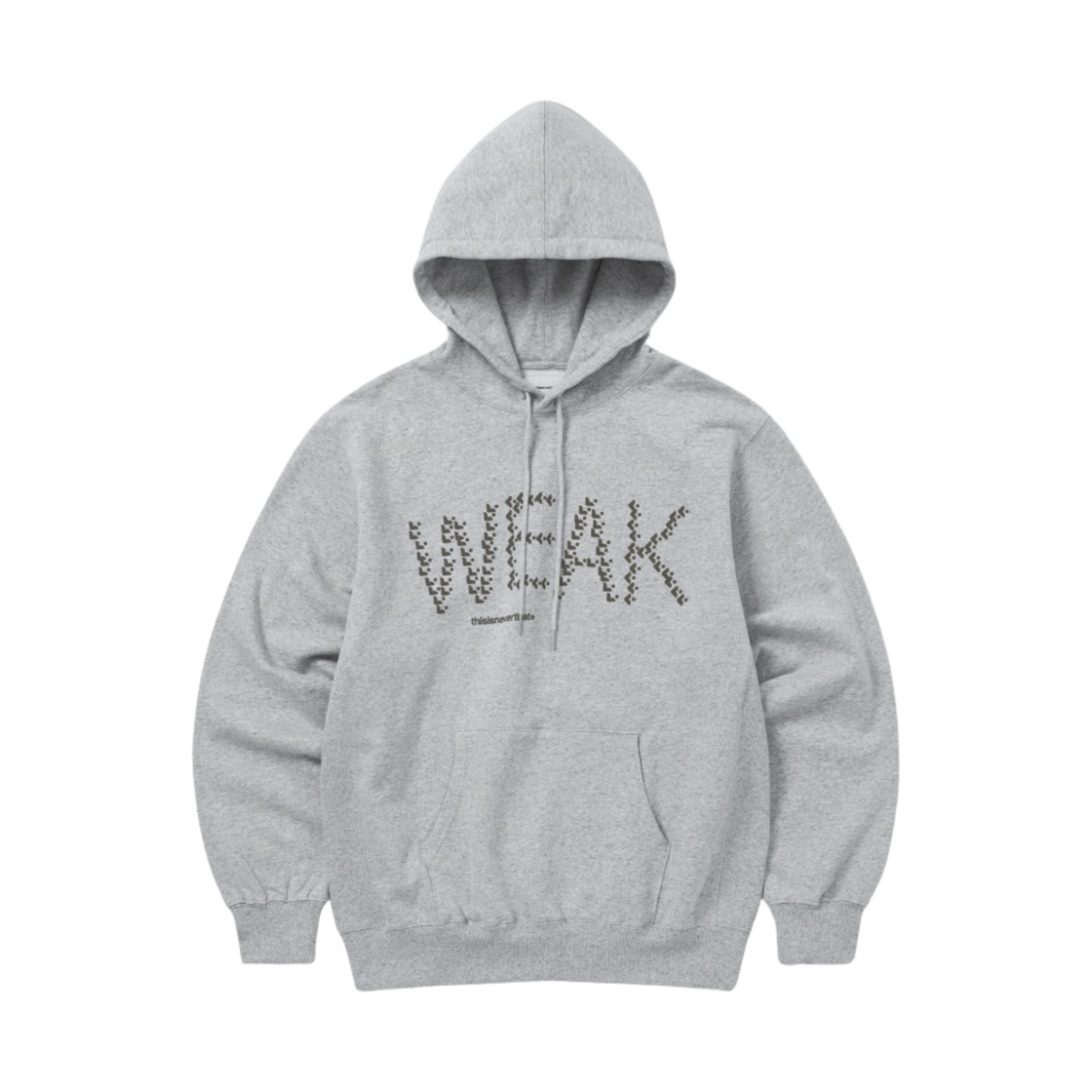 디스이즈네버댓 x 로꼬 위크 후드 헤더 그레이(Thisisneverthat x Loco Weak Hoodie Heather Grey)