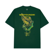 Wooyoungmi Crown Back Logo T-Shirt Green - 23FW