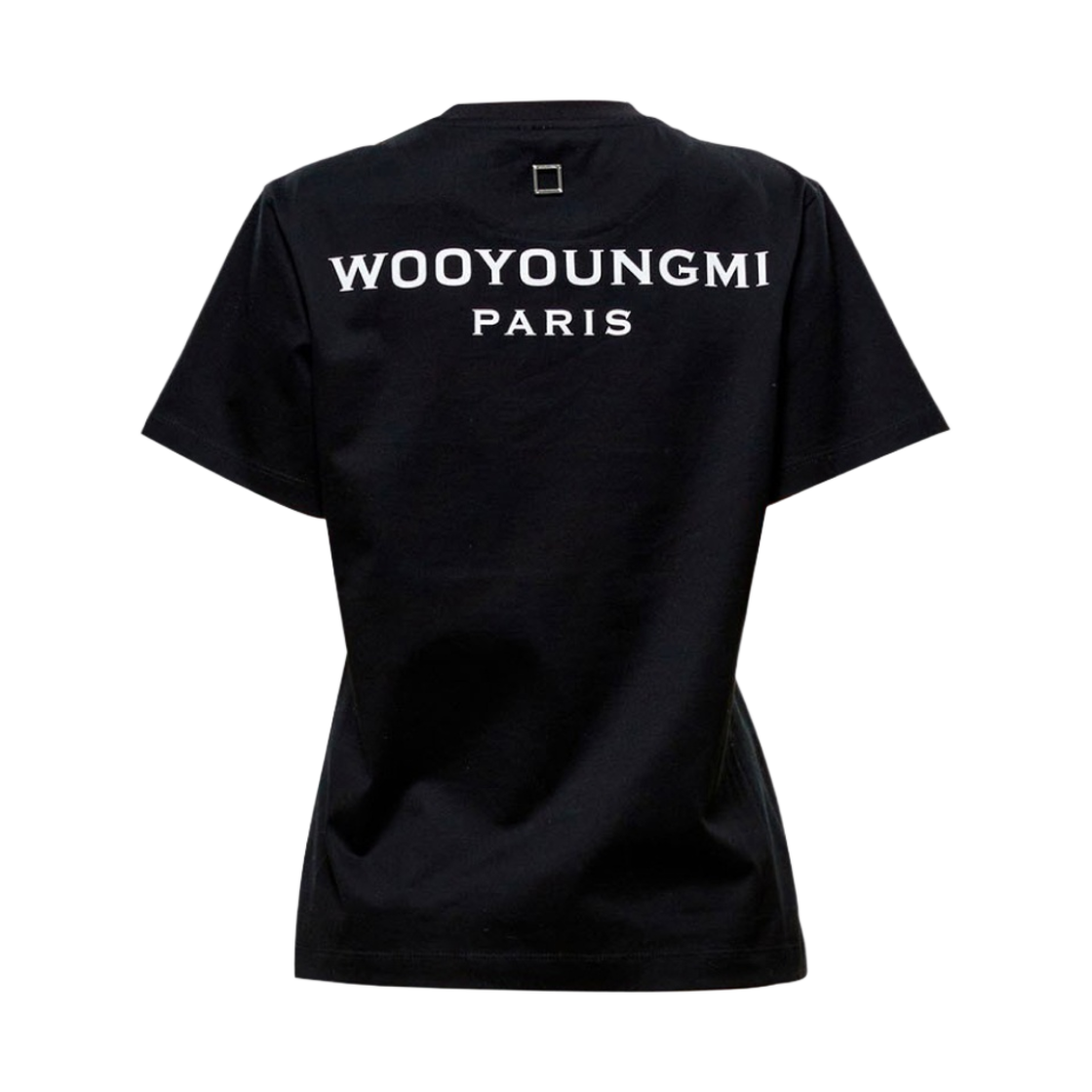 (W) 우영미 코튼 백로고 티셔츠 블랙 - 23FW((W) Wooyoungmi Cotton Back Logo T-Shirt Black - 23FW) - 1