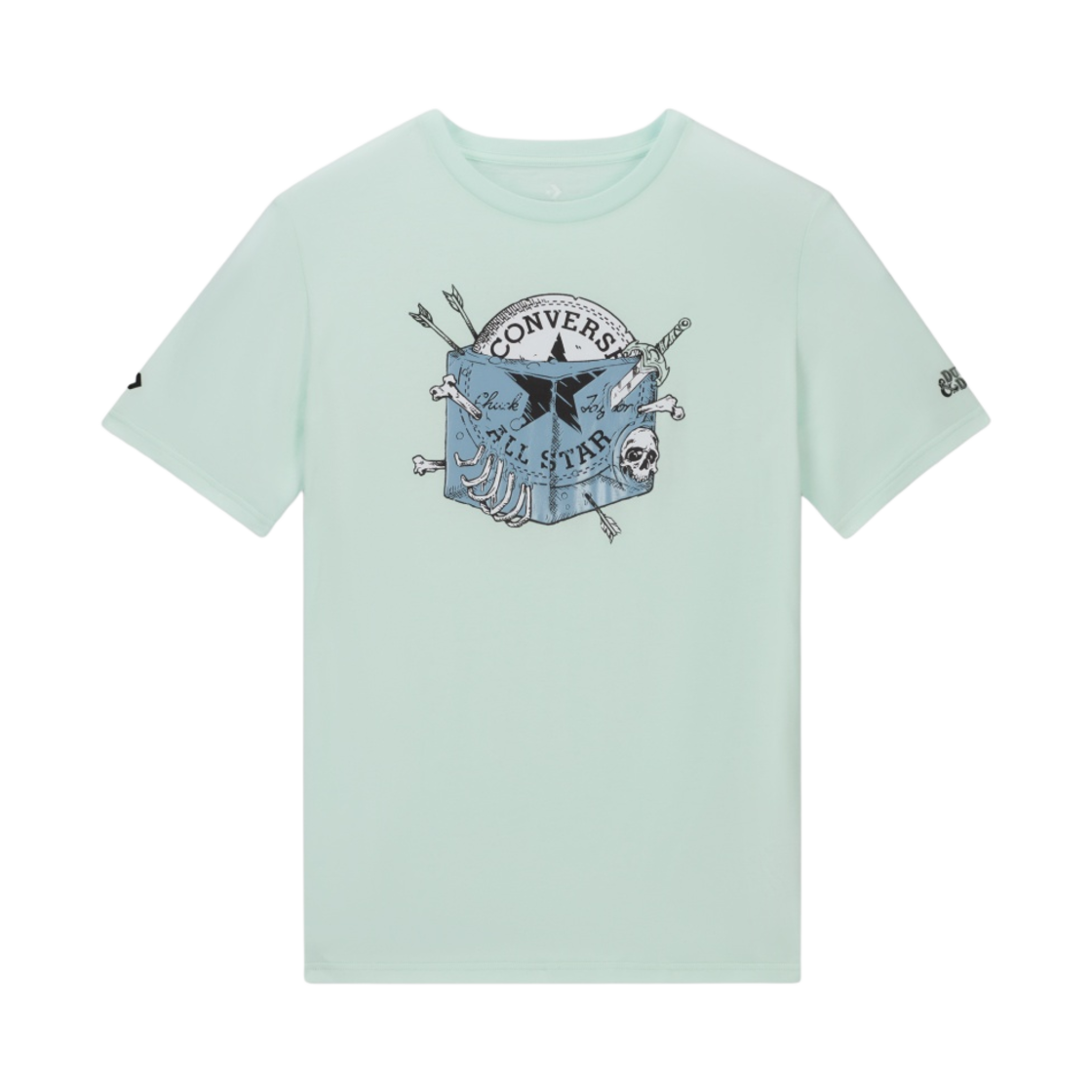 컨버스 x 던전 앤 드래곤 젤라티너스 큐브 티셔츠 베어리 그린(Converse x Dungeons & Dragons Gelatinous Cube T-Shirt Barely Green)
