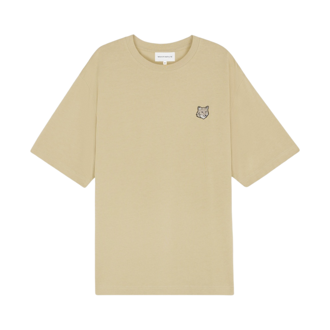 LM00107KJ0119-P357 Maison Kitsune Bold Fox Head Patch Oversize T-Shirt Canvas