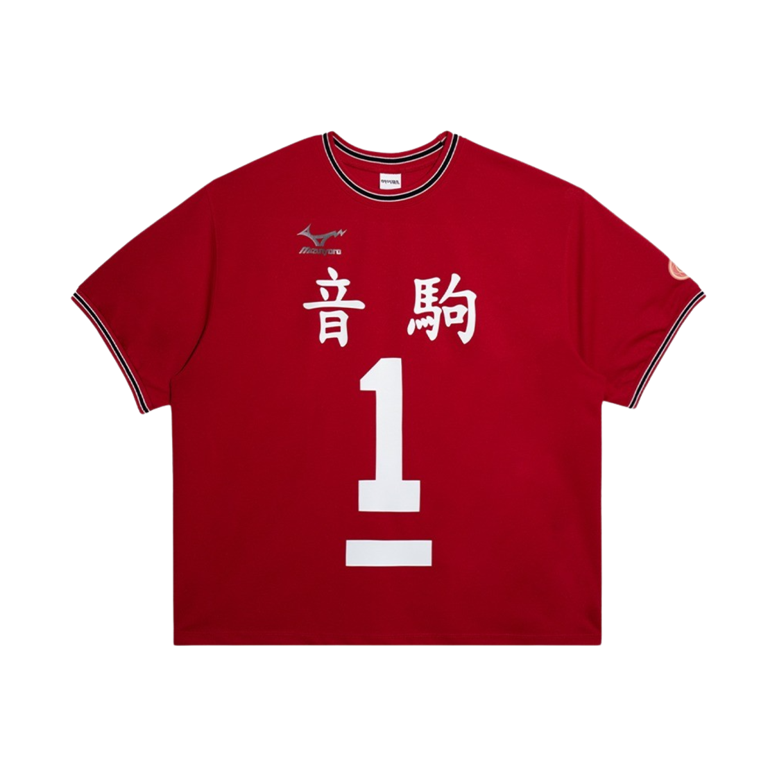 ERHKT007_03 EERST x HAIKYU!! Sports HF T-shirt Red Nekoma 1