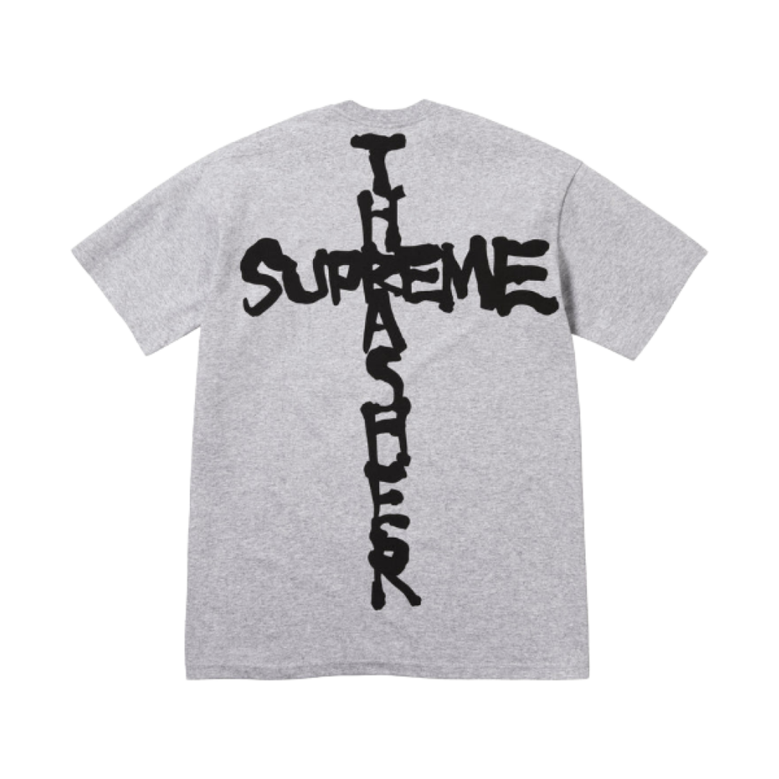 슈프림 x 트레셔 크로스 티셔츠 헤더 그레이 - 24FW(Supreme x Thrasher Cross T-Shirt Heather Grey - 24FW) - 1